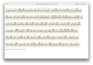 Random Reading Text in 3/4, 16th Notes, Part A2