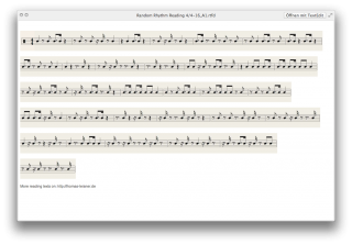 Random Reading Text in 4/4, 16th Notes, Part A1