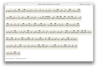 Random Reading Text in 4/4, 16th Notes, Part A2