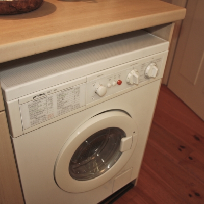 Die Waschmaschine ist auch ein Trockner